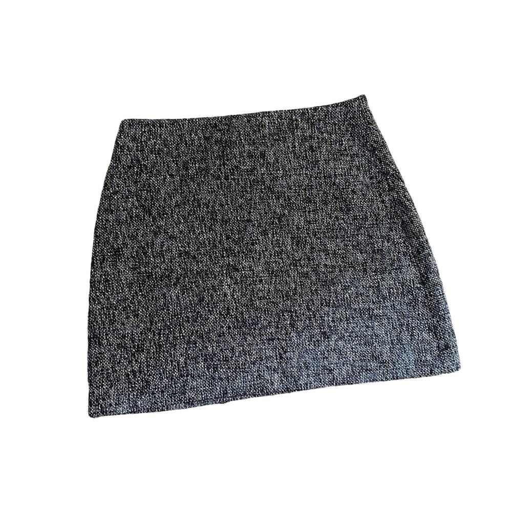 Loft Outlet Size 14 Tweed Mini Pencil Skirt-Chic Blue Black and White‎ Colorway